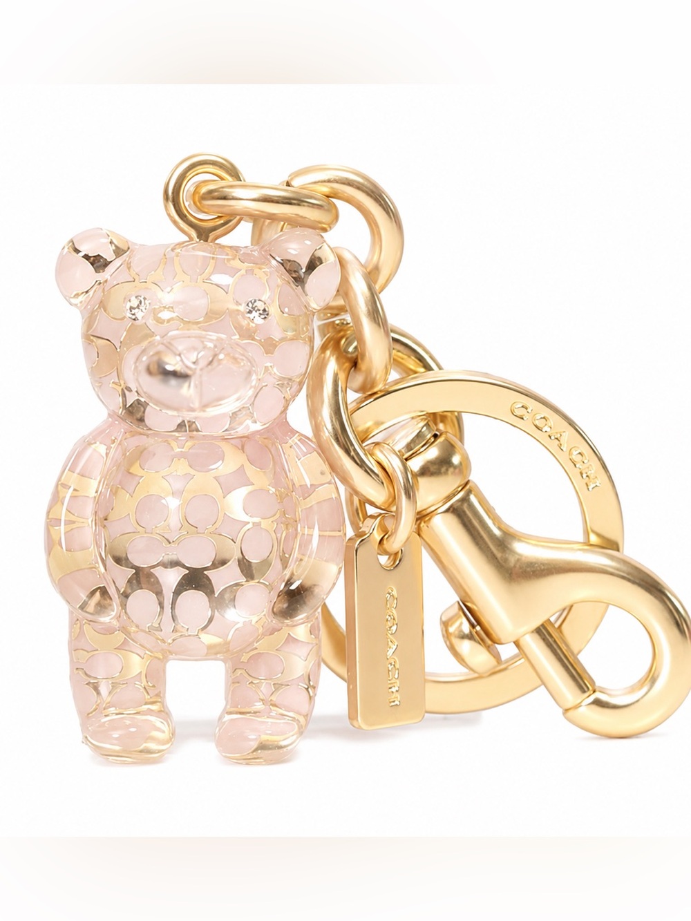 Adorable Coach Resin Gummy Bear Bag Pink Charm, 
Perfect for Coach Collectors!